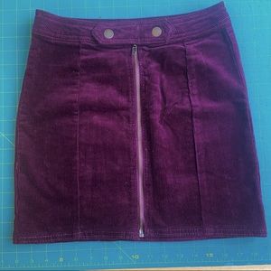 Blue Spice Burgundy Corduroy Skirt Size 0